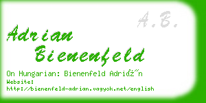 adrian bienenfeld business card